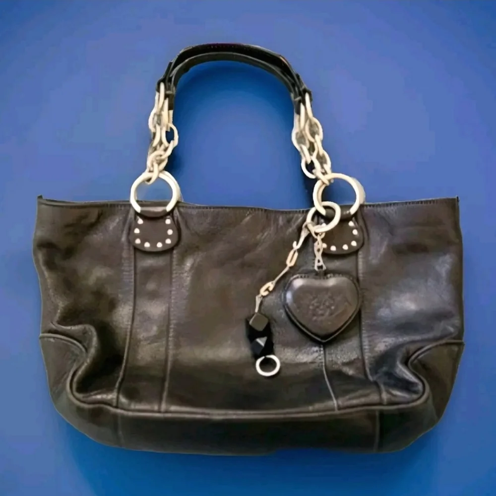 🖤 Vintage Juicy Couture Leather Satchel – Y2K Boutique Edition - Picture 2 of 15